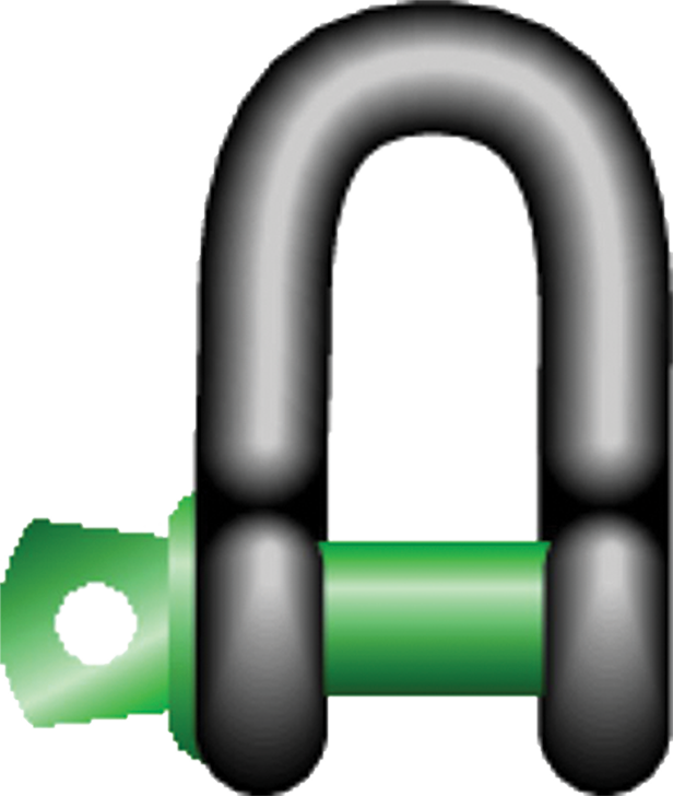 Green Pin® Standard Dee Shackles – Screw Collar Pin