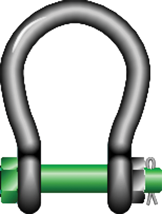 Green Pin® Wide Mouth Bow Shackles – Safety Bolt