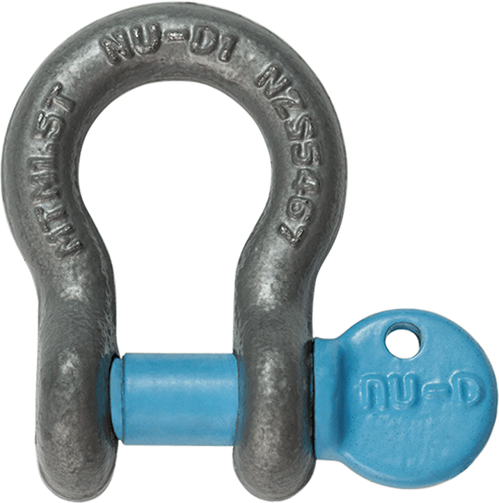 NU-D Hot Dip Galvanised Alloy Bow Shackles – Screw Pin
