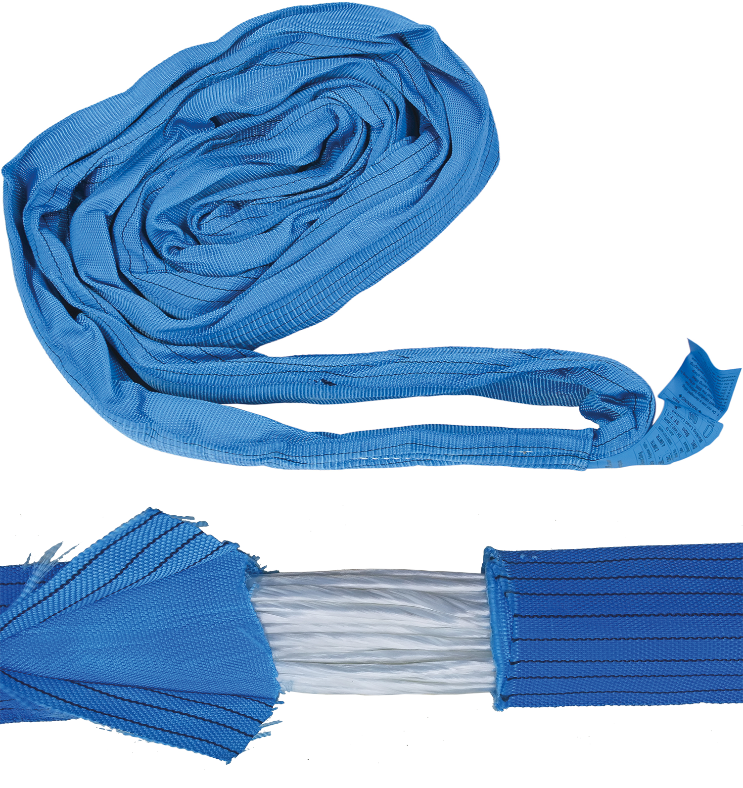 Polyester Round Slings Double Skin – Blue 8T WLL