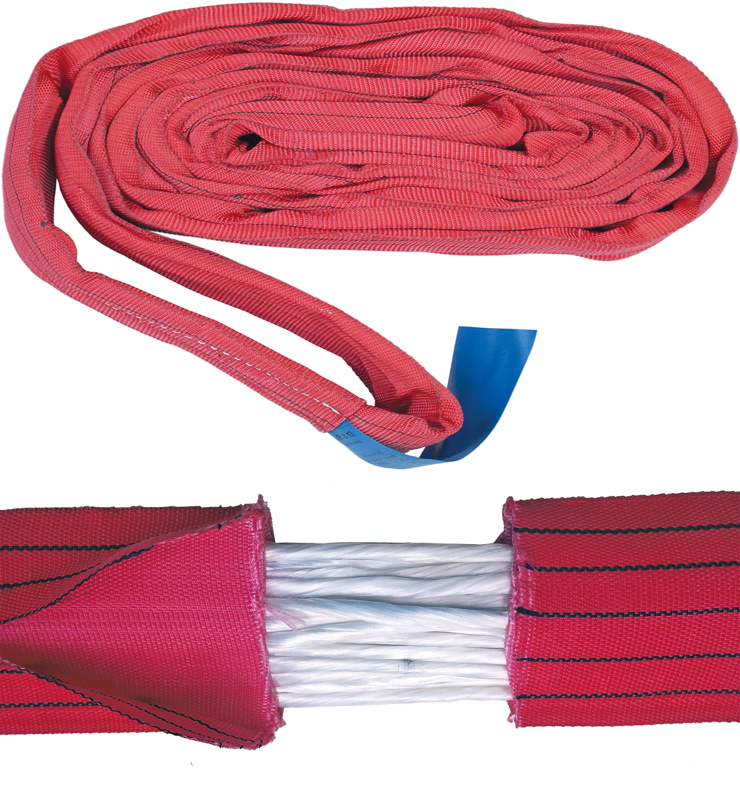 Polyester Round Slings Double Skin – Red 5T WLL